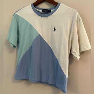 Polo Ralph Lauren color block cropped T-Shirt